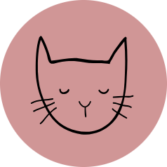 logo showing a simple image of relaxed cat